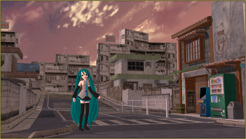 Use a Dramatic Anime Style Sky Dome to add that special "look" to your MikuMikuDance animation!