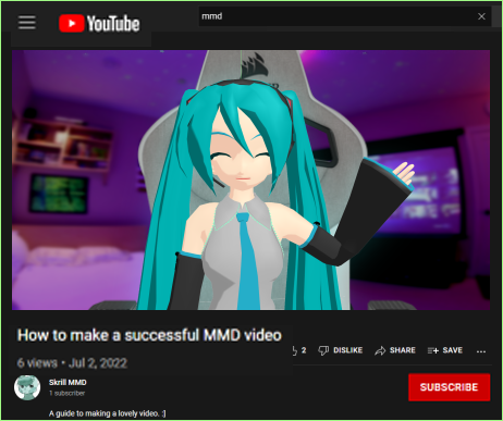 Make successful MMD YouTube videos