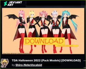 Halloween costume TDA Miku and others available for download!