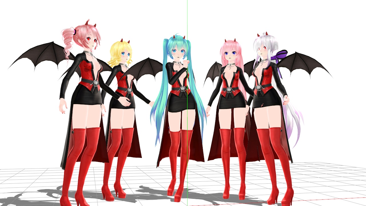 The models load into MMD with very pale skin.
